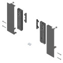 Mocowanie szuflady wewnętrznej BLUM MERIVOBOX BOXCAP + szkło antracyt - ZI4.4ES1