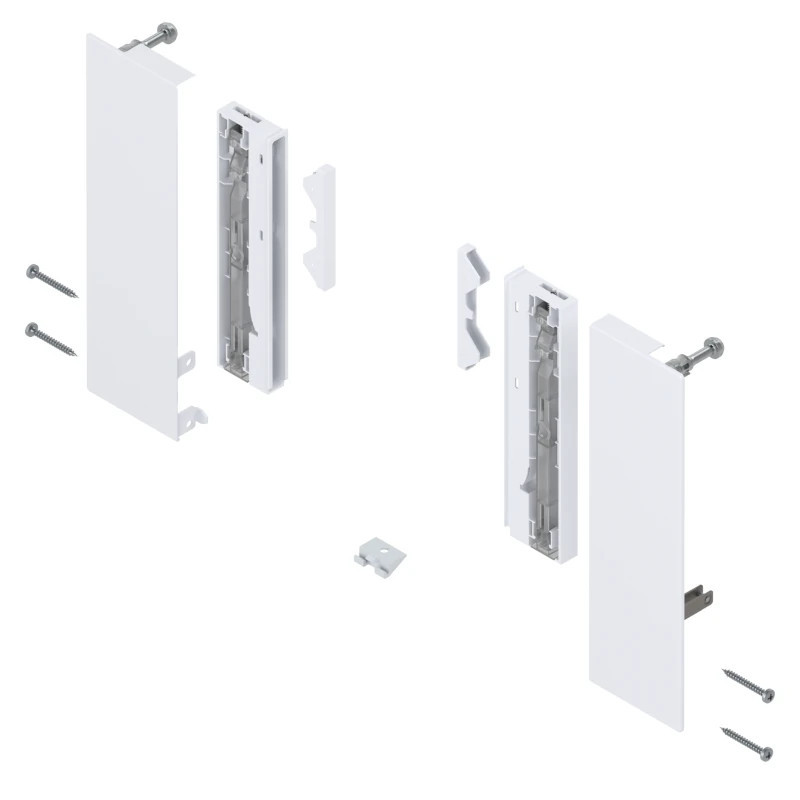 Mocowanie szuflady wewnętrznej BLUM MERIVOBOX BOXCAP + szkło biały - ZI4.4ES1