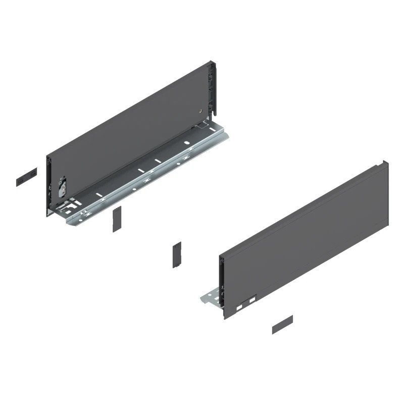 Bok szuflady BLUM LEGRABOX K 350 mm antracyt - 770K3502S