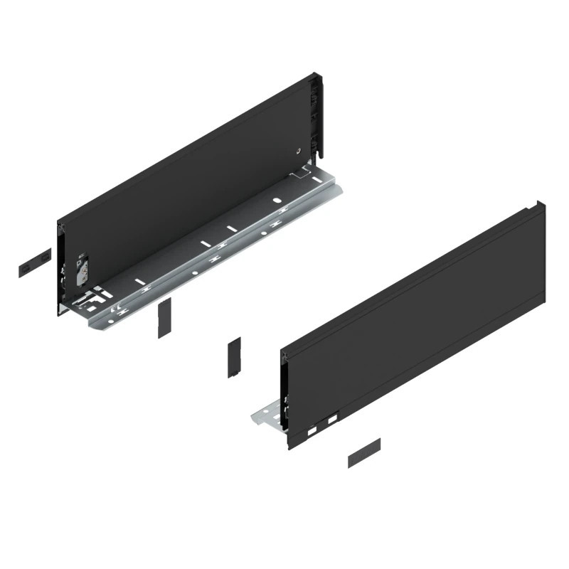 Bok szuflady BLUM LEGRABOX K 350 mm czarny - 770K3502S