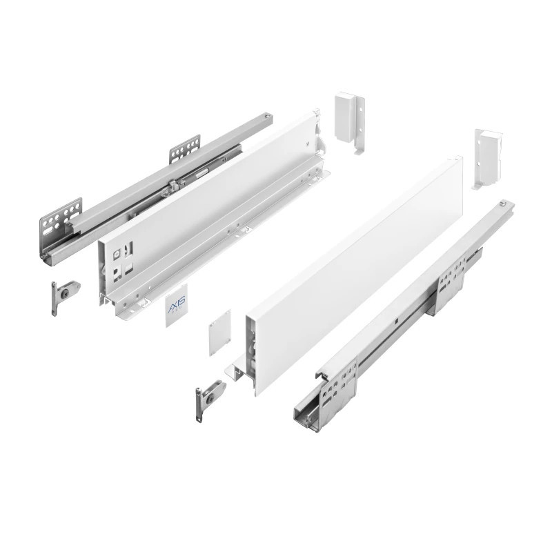 Szuflada GTV AXIS PRO 250 mm niska H86 biały - PB-AXISPRO-KPL250A1