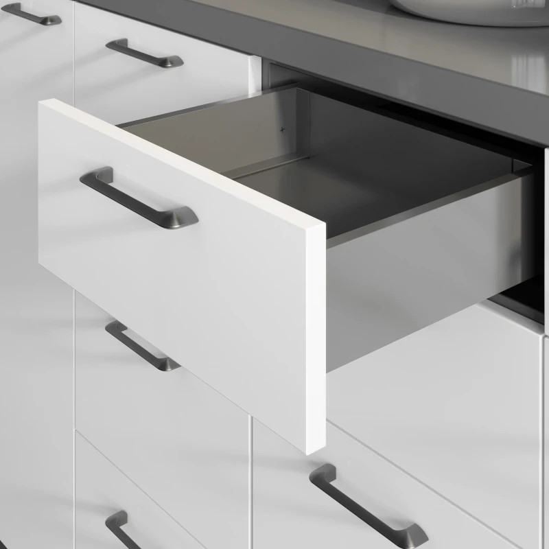 Szuflada GTV AXIS PRO 300 mm niska H86 antracyt - PB-AXISPRO-KPL300A