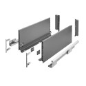 Szuflada GTV AXIS PRO 250 mm wysoka H200 antracyt - PB-AXISPRO-KPL250D