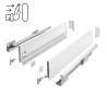 Szuflada GTV AXIS PRO push to open 550 mm średnia H120 biały - PB-AXISPRO-P2O-KPL550B1