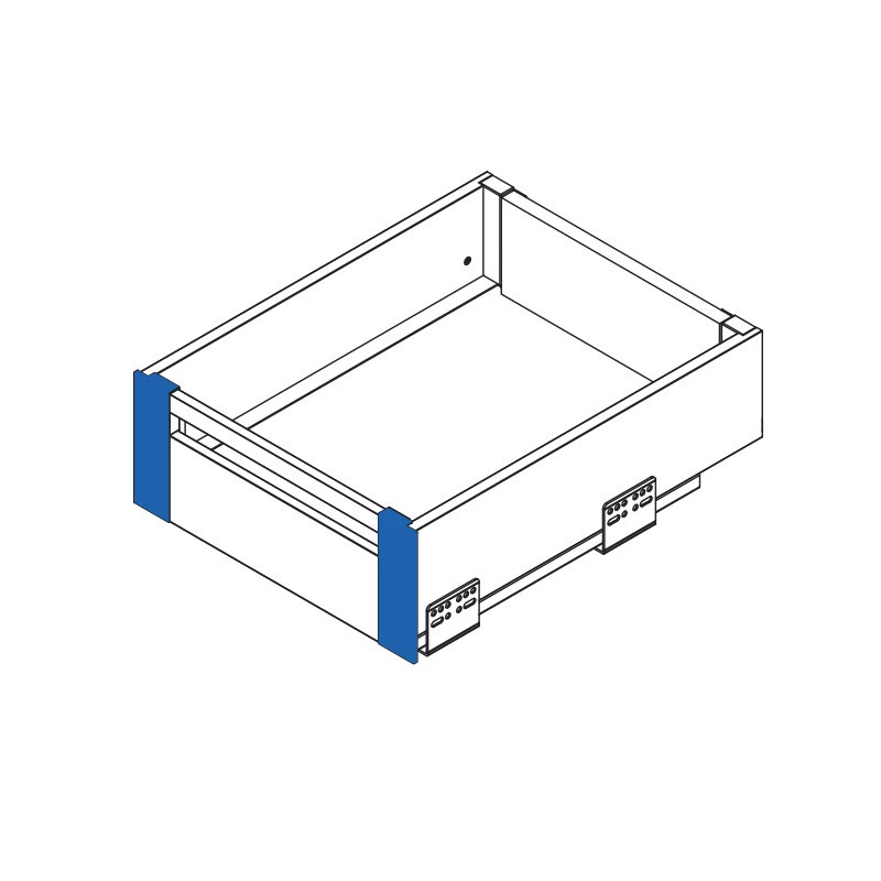 Złączka frontu wewnętrznego GTV AXIS PRO średnia H120 antracyt - PB-AXISPRO-WEWMOCB