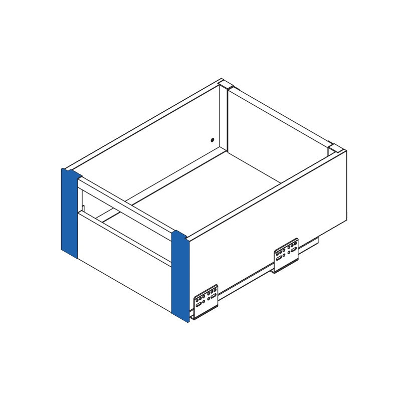 Złączka frontu wewnętrznego GTV AXIS PRO wysoka H168 antracyt - PB-AXISPRO-WEWMOCC