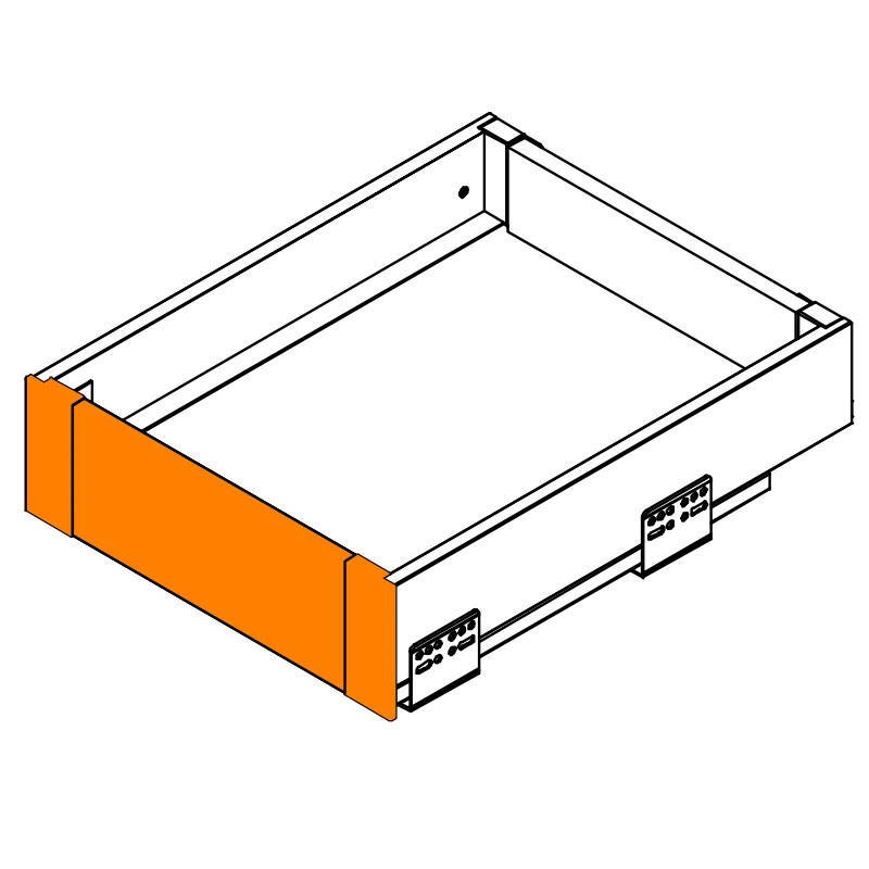 Zestaw do szuflady wewnętrznej GTV AXIS PRO niska H86 antracyt - PB-AXISPRO-ZESWEW-A