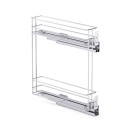 Kosz cargo boczny NOMET STANDARD PRO 150 mm prawy 2P srebrny - W-2333M-150P.P22