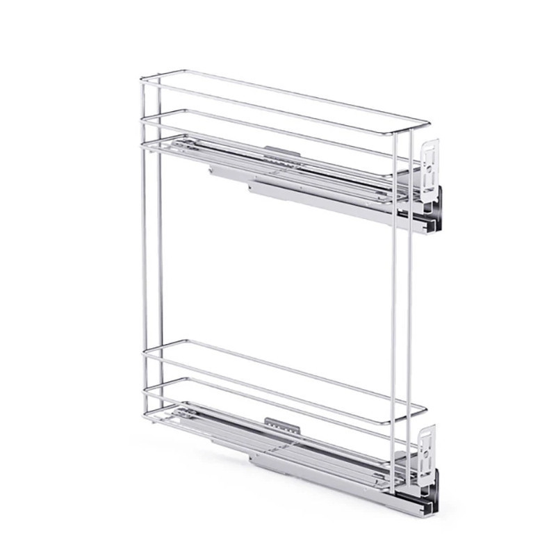 Kosz cargo boczny NOMET STANDARD PRO 150 mm prawy 2P srebrny - W-2333M-150P.P22