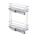 Kosz cargo boczny NOMET STANDARD PRO 150 mm lewy 2P srebrny - W-2333M-150L.P22