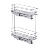 Kosz cargo boczny NOMET STANDARD PRO 150 mm lewy 2P srebrny - W-2333M-150L.P22