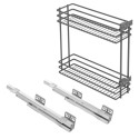 Kosz cargo boczny prawy GTV MOVIX 200 mm 2P antracyt - KO-200M-BO-60