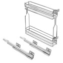 Kosz cargo boczny prawy GTV MOVIX 150 mm 2P chrom - KO-150M-BO-01