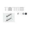 Kosz cargo boczny lewy NOMET STANDARD PRO 150 mm 2P biały - W-2333M-150L.P1