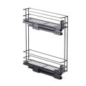 Kosz cargo boczny lewy NOMET STANDARD PRO 200 mm 2P antracyt - W-2333M-200L.P68