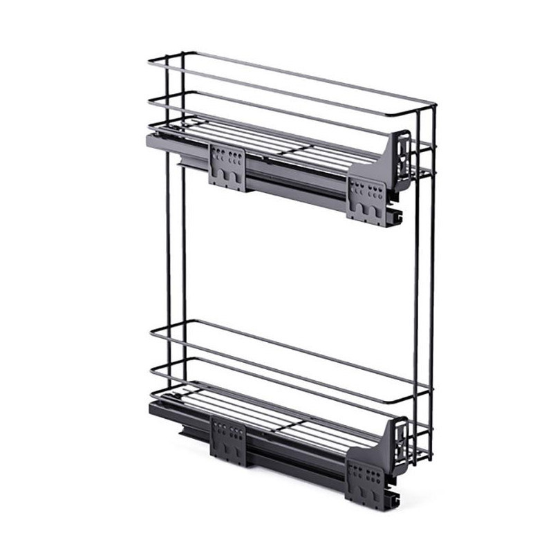 Kosz cargo boczny lewy NOMET STANDARD PRO 200 mm 2P antracyt - W-2333M-200L.P68