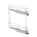 Kosz cargo boczny prawy NOMET STANDARD PRO 200 mm 2P srebrny - W-2333M-200P.P22