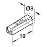 Przewód zasilający do taśm 24V HAFELE Loox5 500 mm - 833.75.763
