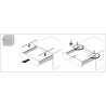 Szuflada AvanTech YOU Hettich 450 mm niska H101 biała 30kg