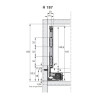 Szuflada AvanTech YOU Hettich 450 mm wysoka H187 biała 30kg
