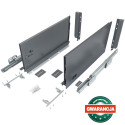 Szuflada V-BOX 18 3D Slim 400 mm wysoka H238 grafit - 223546-18