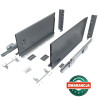 Szuflada V-BOX 18 3D Slim 400 mm wysoka H238 grafit - 223546-18