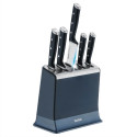 Zestaw 5 noży ze stali nierdzewnej TEFAL EverSharp Pro + blok z wbudowaną ostrzałką
