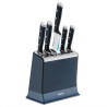 Zestaw 5 noży ze stali nierdzewnej TEFAL EverSharp Pro + blok z wbudowaną ostrzałką