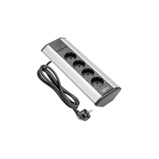 Gniazdo meblowe GTV kątowe srebrne