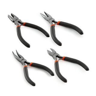 Staco Zestaw mini szczypiec 4 szt płaskie kombiner