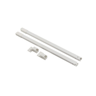 Reling wzdłużny kwadratowy Axis Pro GTV biały 450 mm