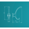 Wieszak meblowy GTV D-892 satyna