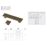 Uchwyt meblowy GTV Aztek 160 mm antyczny mosiądz