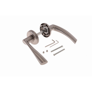 Klamki do drzwi z szyldem Kometa K-311-02 G8 Veramet