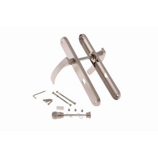 Klamki do drzwi z szyldem Apollo K-118-72 G5 Veramet