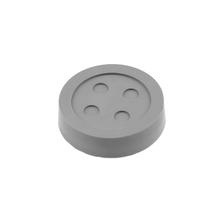 Uchwyt meblowy gumowy Button szary
