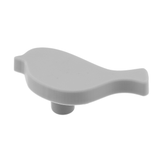 Uchwyt meblowy gumowy Twitt szary