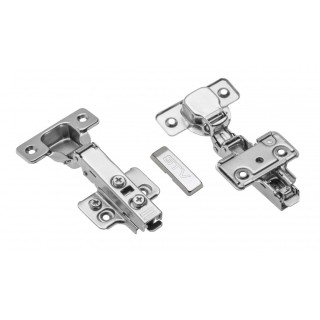 Zawias meblowy GTV  samodomykający nakładany 3D z prowadnikiem - 2 sztuki