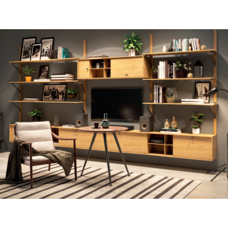 Podpórka półki GTV Gala 25x22 czarny mat