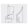 Wieszak meblowy GTV K23-D1 chrom