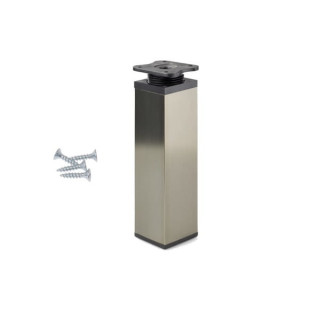 Noga meblowa Dn-027 40x40 h-150mm ciemny nikiel szczotka