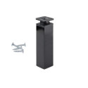 Noga meblowa Dn-027 40x40 h-150mm czarna szczotka wraz z wkrętami Noga meblowa Dn-027 40x40 h-150mm czarna szczotka wraz z wkrętami