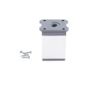 Noga meblowa Dn-027 40x40 H-60mm aluminium wraz z wkrętami Noga meblowa Dn-027 40x40 H-60mm aluminium wraz z wkrętami