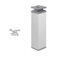Noga meblowa Dn-027 40x40 h-150mm aluminium wraz z wkrętami Noga meblowa Dn-027 40x40 h-150mm aluminium wraz z wkrętami