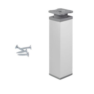 Noga meblowa Dn-027 40x40 h-150mm aluminium wraz z wkrętami