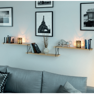 Podpórka półki Rod GTV 21x17 czarny mat