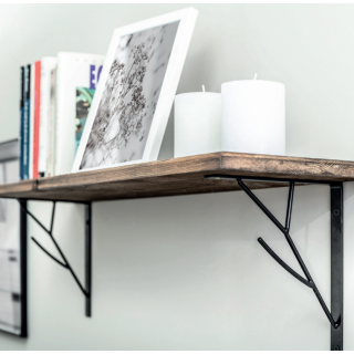 Podpórka półki GTV Tree 20x17 czarny mat