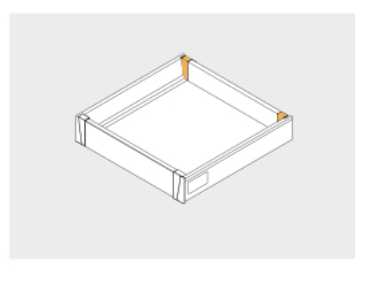 Mocowanie ścianki tylnej modern box niska biała PB-D-N2R0-01